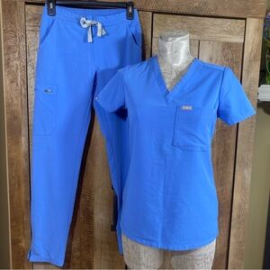 Figs Light Blue Scrub Set‎ XXS